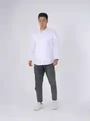 Белый мужская рубашка. 3 цвета: белый, голубый, черный