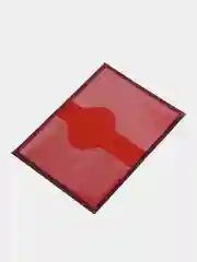 Тёмно-бордовый обложка для паспорта из натуральной кожи