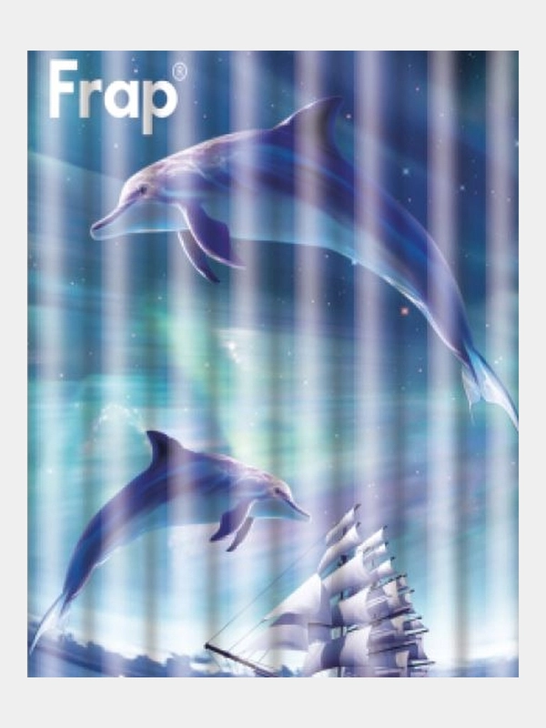 Штора для ванной комнаты Frap, 12 колец, тканевая штора, штора с рисунком,шторка