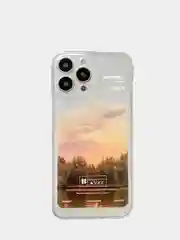 Бежевый чехол "Sunrise" для iPhone 7/8 Plus, 11, 12 Pro Max, 13 Pro Max, XR, XS Max