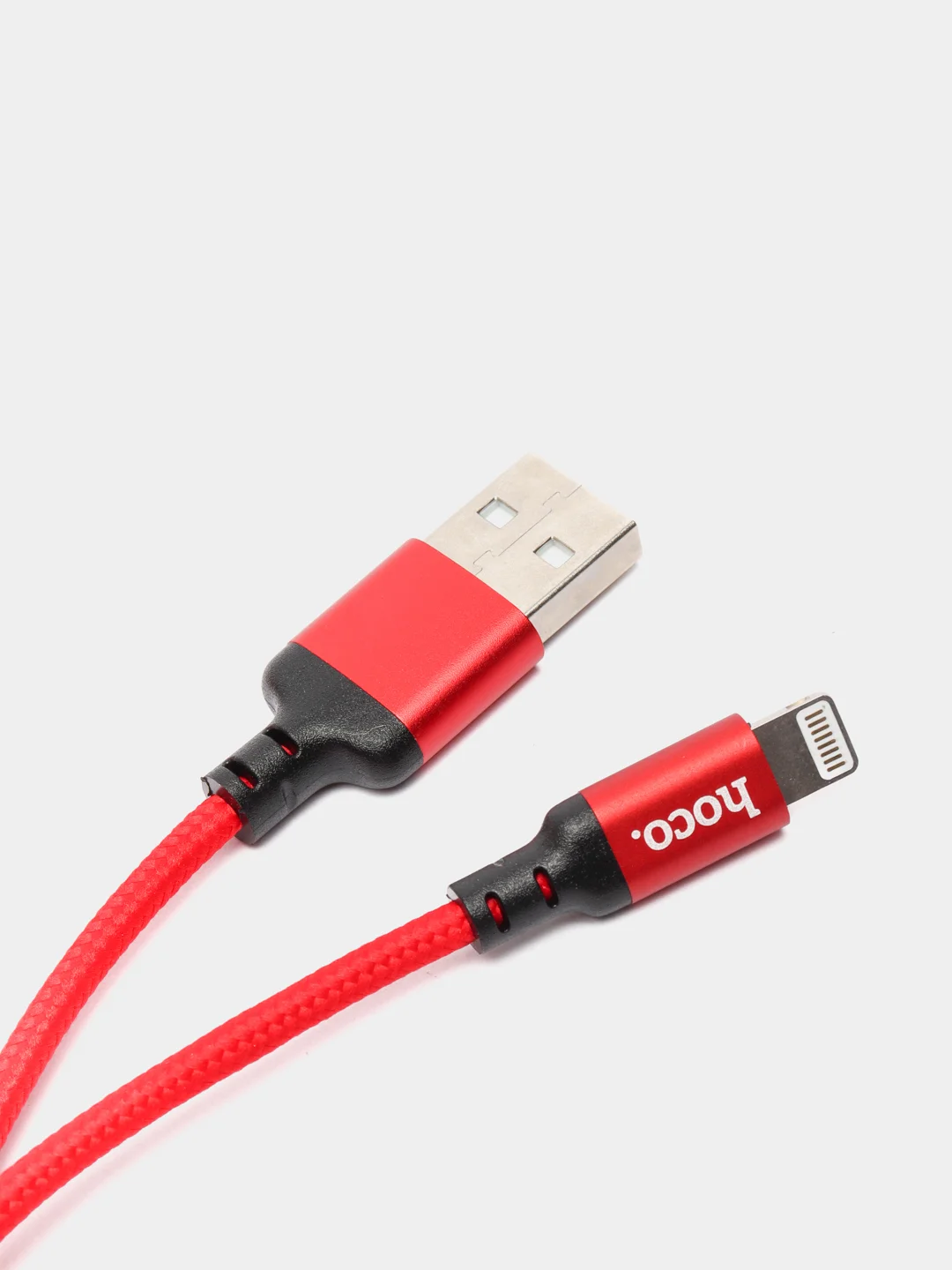 Красный кабель зарядный HOCO X14 для iPhone / Abdroid, Type-C / Micro-USB / Lightning