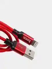 Красный кабель зарядный HOCO X14 для iPhone / Abdroid, Type-C / Micro-USB / Lightning