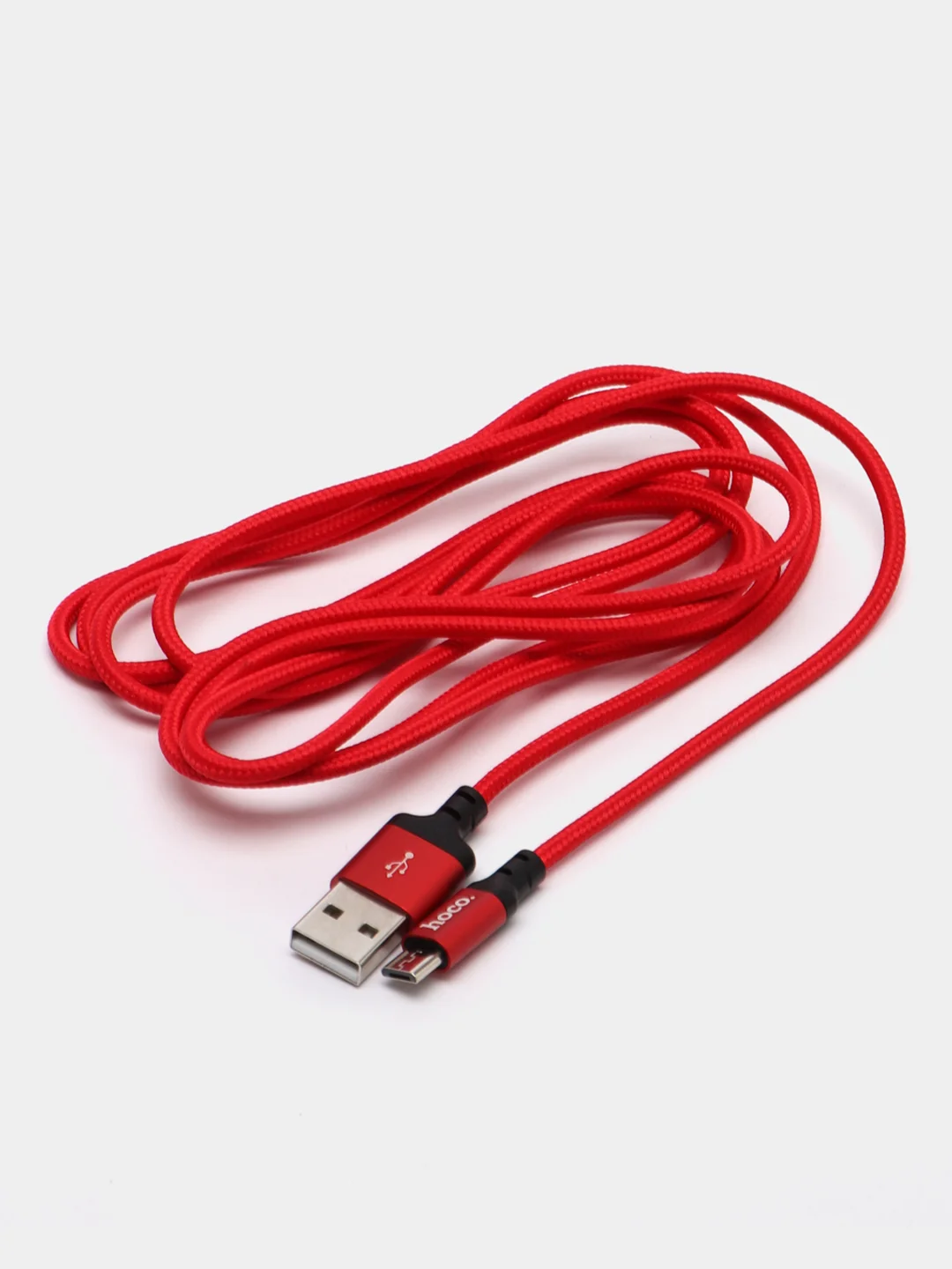 Красный кабель зарядный HOCO X14 для iPhone / Abdroid, Type-C / Micro-USB / Lightning