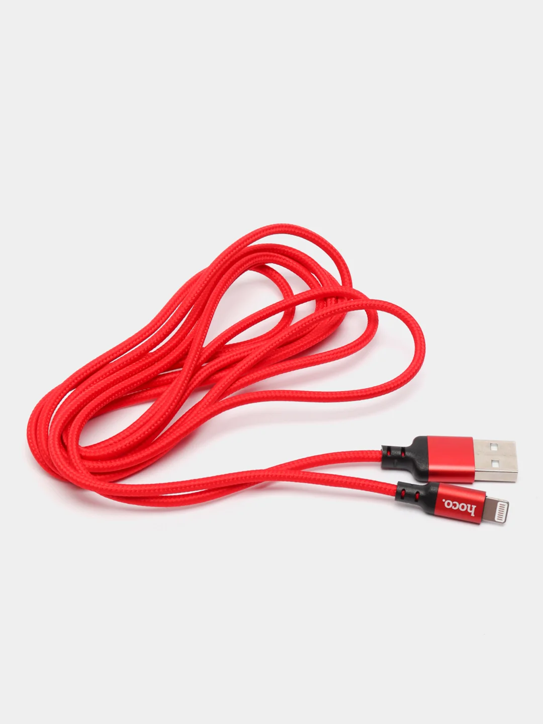 Красный кабель зарядный HOCO X14 для iPhone / Abdroid, Type-C / Micro-USB / Lightning