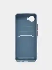 Серый чехол REALME C30S / REALME C30 / Narzo 50i prime с карманом для карточки, и защитой камеры