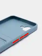 Серый чехол REALME C30S / REALME C30 / Narzo 50i prime с карманом для карточки, и защитой камеры