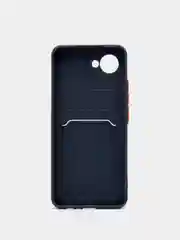 Темно-синий чехол REALME C30S / REALME C30 / Narzo 50i prime с карманом для карточки, и защитой камеры