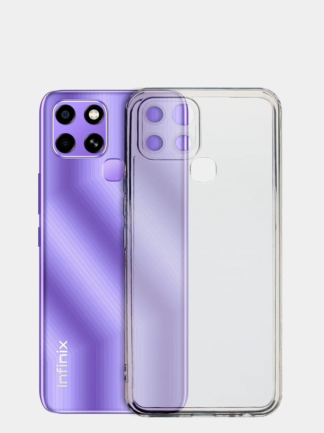 Чехол для Infinix Smart 6 прозрачный, силиконовый