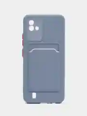 Серый чехол Realme C20, Realme C11 2021  карман для пластиковой карточки