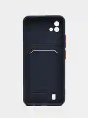Темно-синий чехол Realme C20, Realme C11 2021  карман для пластиковой карточки