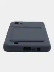 Темно-синий чехол Realme C20, Realme C11 2021  карман для пластиковой карточки