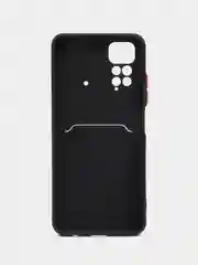 Черный чехол для Redmi Note 11 4G 2022  / NOTE 11S с карманом для  пластиковой карточки