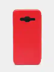 Красный чехол-книжка на Samsung Galaxy J3 2016, J320