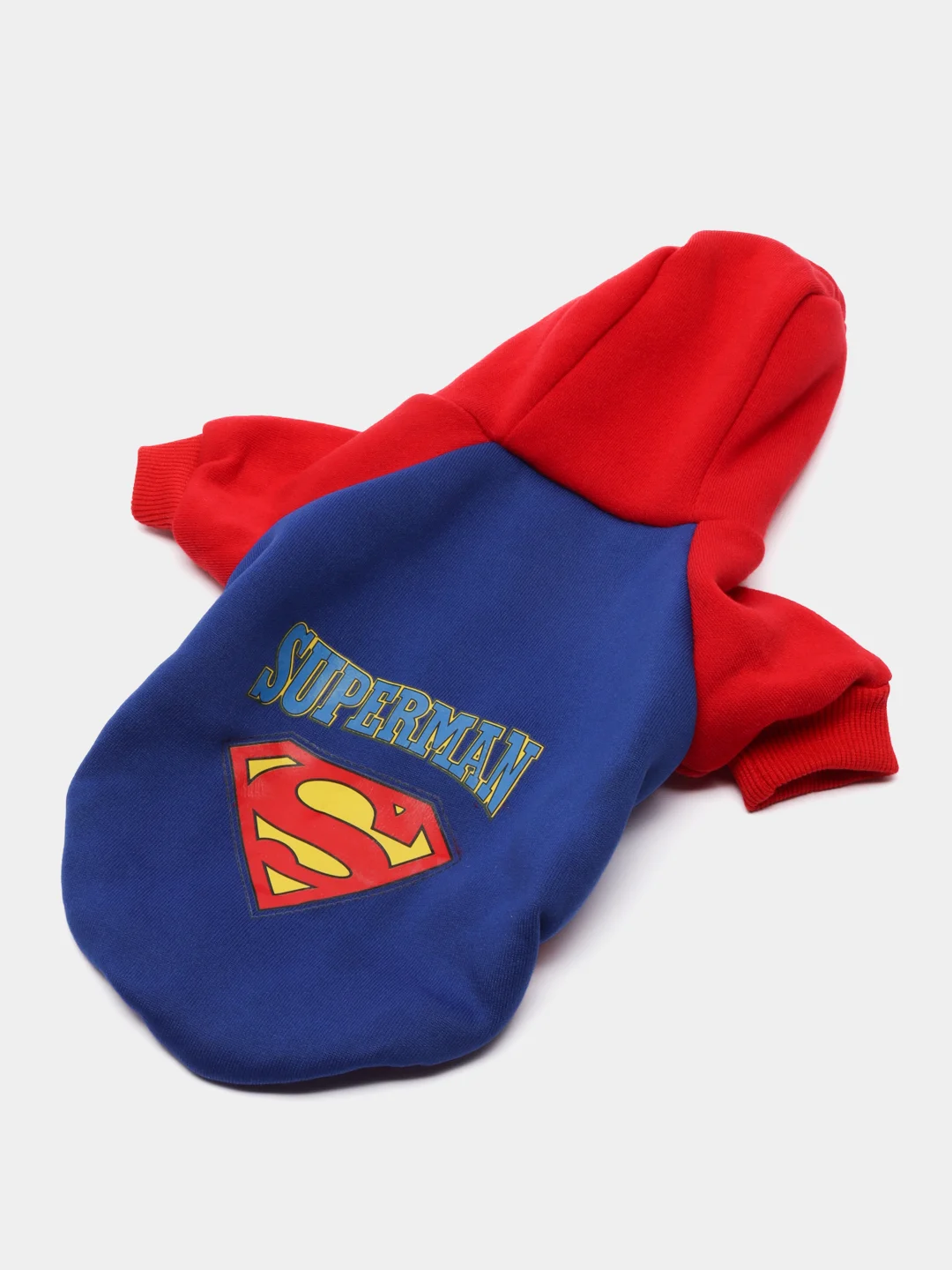 Синий толстовка для собак и кошек с капюшоном Superman