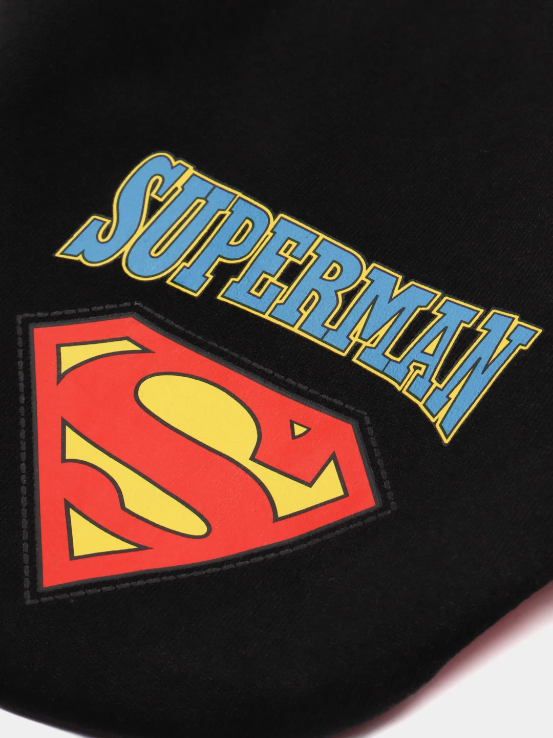 Черный толстовка для собак и кошек с капюшоном Superman