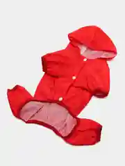 Красный комбинезон-дождевик для собак, 4 цвета