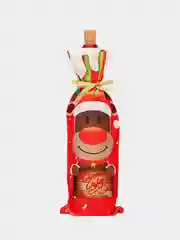 Коричневый украшение на бутылку/Чехол для бутылки/Мешок под бутылку/Декор стола Новый год/Рождество.
