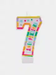Свеча в торт "С Днем рождения", цифра 0,1,2,3,4,5,6,7,8,9