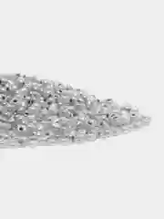 Серебряный бисер 30 гр. Яркие цвета.