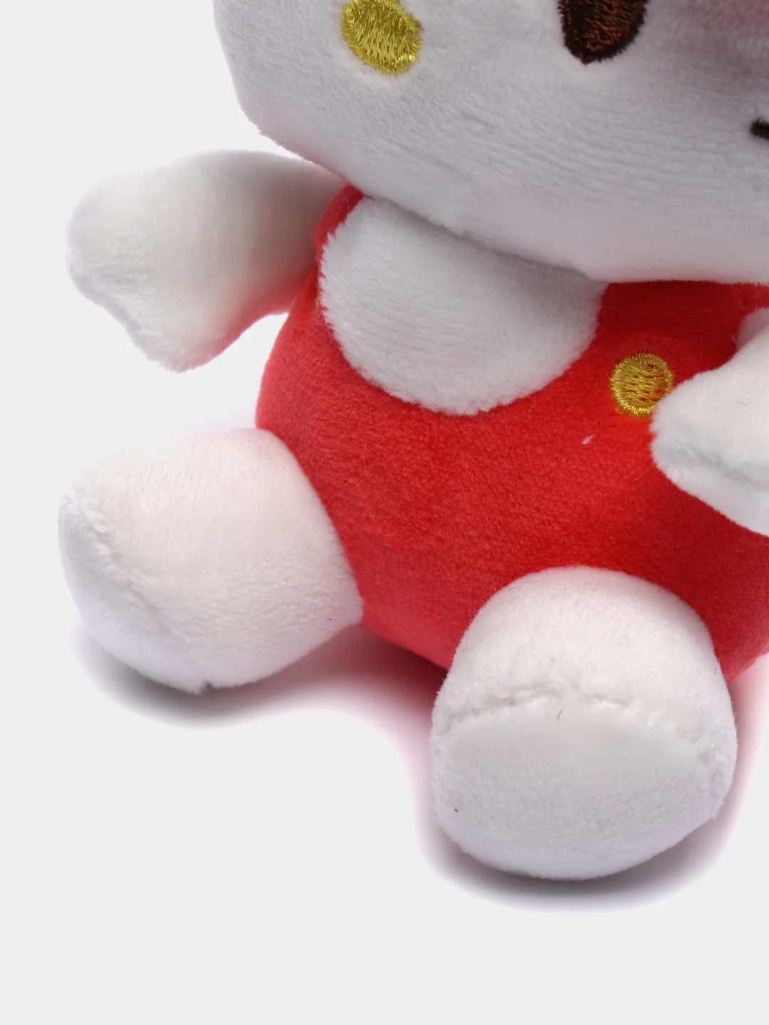 Кораллово-розовый мягкая игрушка-брелок "Кошечка", 12 см