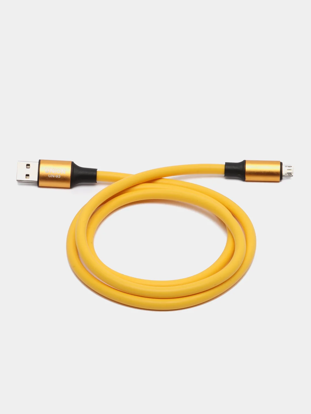 Желтый мощный кабель для БЫСТРОЙ зарядки 3А: USB - Lightning, Micro, Type-C, провод шнур зарядник