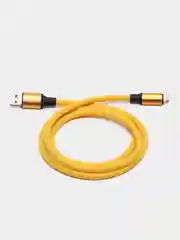 Желтый мощный кабель для БЫСТРОЙ зарядки 3А: USB - Lightning, Micro, Type-C, провод шнур зарядник