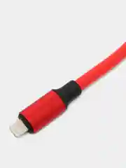 Красный мощный кабель для БЫСТРОЙ зарядки 3А: USB - Lightning, Micro, Type-C, провод шнур зарядник