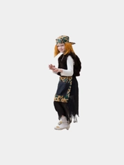 Новогодний Карнавальный костюм на Новый год "Баба-яга", 5-7 лет, рост 122-134 см
