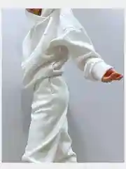 Белый спортивный костюм унисекс мужской женский