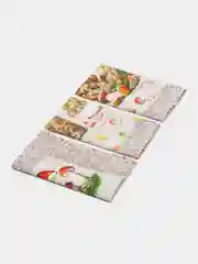 Шоколадный кухонные полотенца из рогожки, набор 3 штуки, 45х60 см