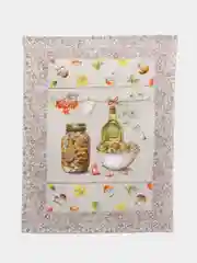 Шоколадный кухонные полотенца из рогожки, набор 3 штуки, 45х60 см