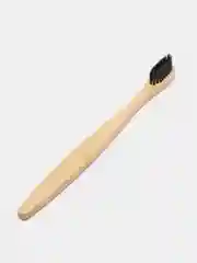 Черный зубная экощетка, бамбуковая