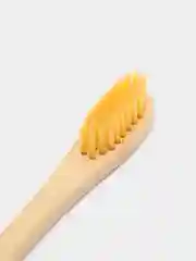 Желтый зубная экощетка, бамбуковая
