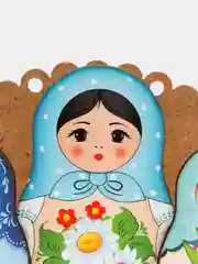 Деревянная салфетница "Матрешки"