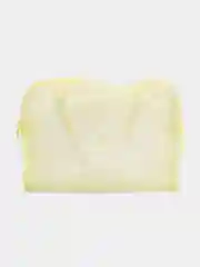 Желтый сумка-косметичка с ручками, на молнии, 23 х 15,5 х 8 см