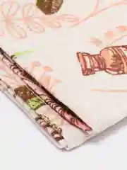 Пудровый полотенце кухонное, вафельное 1 шт, 40х75 см, 100% хлопок
