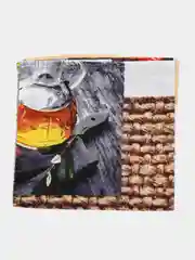 Карамельный полотенце кухонное, вафельное 1 шт, 40х75 см, 100% хлопок