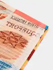 Светло-оранжевый полотенце кухонное, вафельное 1 шт, 40х75 см, 100% хлопок