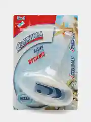 Морской освежитель унитаза подвесной-блистер WC с гелевой вставкой "Свежинка"