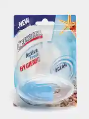 Лазурный освежитель унитаза подвесной, део-блок WC "Свежинка", 30 г