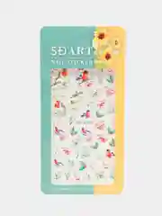 Белый наклейки для дизайна ногтей 5D "Зима"