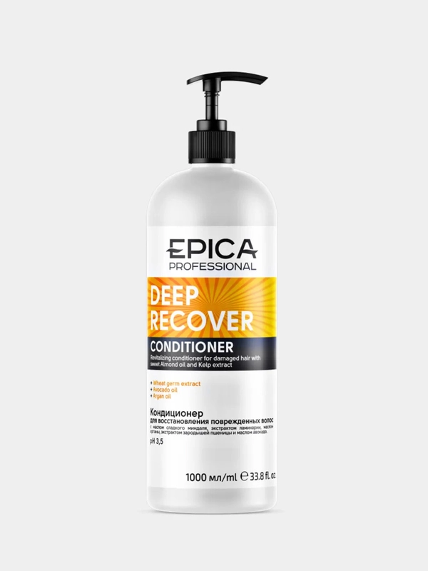 Кондиционер для восстановления поврежденных волос Epica Professional Deep Recover, 1000 мл