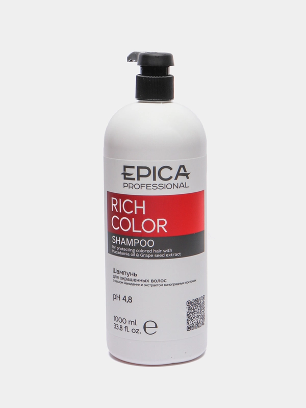 Шампунь для окрашенных волос Epica Professional Rich Color, 1000 мл