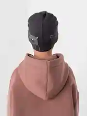 Угольный шапка для мальчика, двухслойная