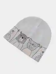 Серый шапка для мальчика, двухслойная