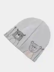 Серый шапка для мальчика, двухслойная