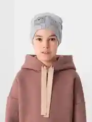 Серый шапка для мальчика, двухслойная