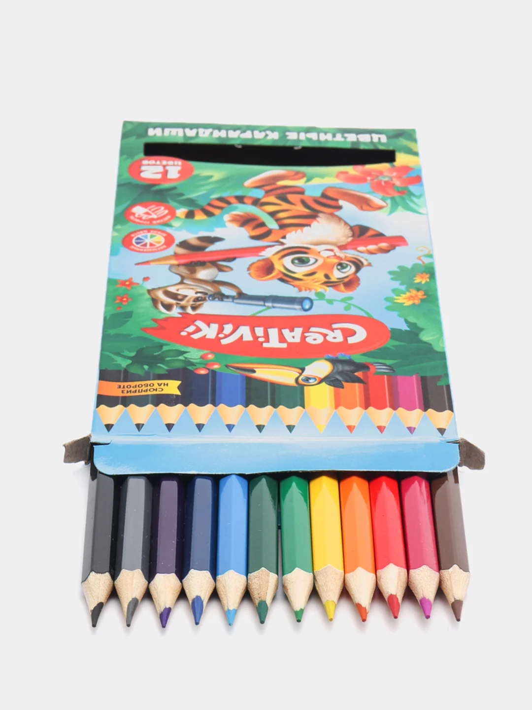 Цветные карандаши Creativiki, 12 цветов
