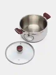 Кастрюля из нержавеющей стали Vensal Joli VS1546, с крышкой, 5.9 л, 24 см