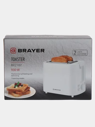 Тостер 930 Вт, 7 режимов, BRAYER BR2107